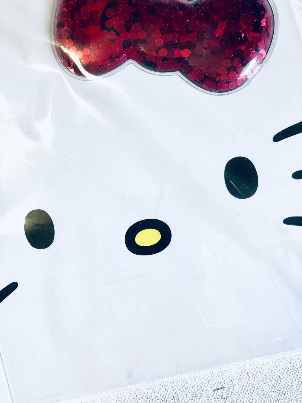 Hello Kitty White Notebook with Red Sequin Bow